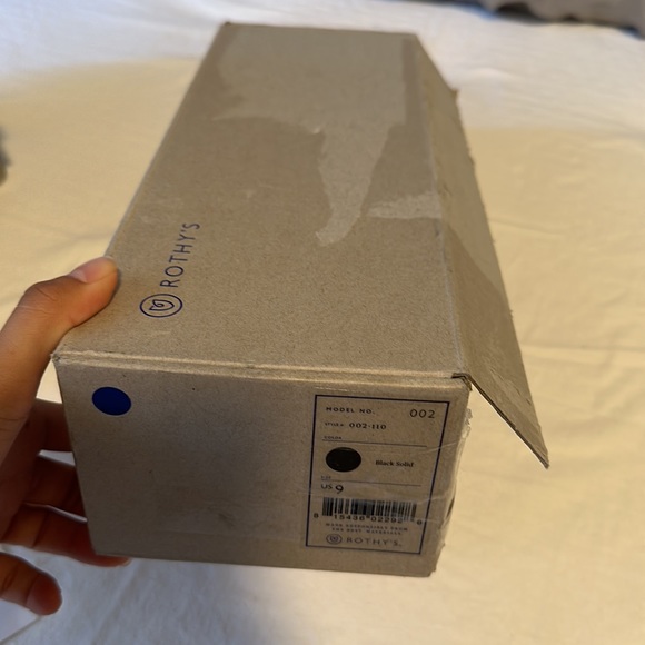 NWT Rothy’s The Point Black Solid Flats - Picture 9 of 14